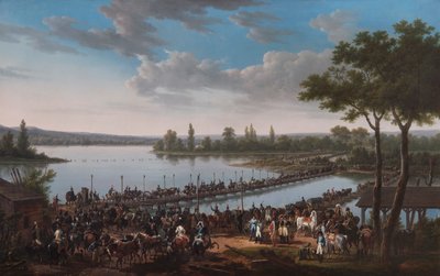 Il passaggio del Danubio da parte di Napoleone prima della battaglia di Wagram da Jacques Francois Joseph Swebach