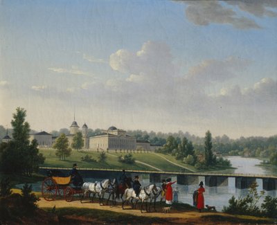 La passeggiata. Tenuta dei Golitsyns Pekhra-Yakovlevskoye da Jacques Francois Joseph Swebach