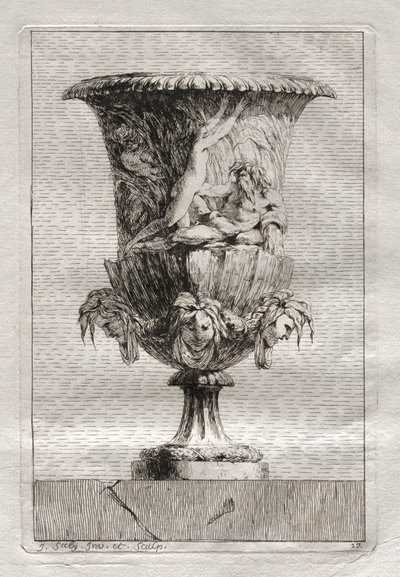 Suite di vasi:  Piastra 17 da Jacques François Saly