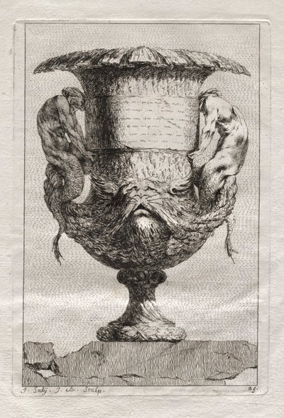 Suite di vasi:  Piastra 29 da Jacques François Saly