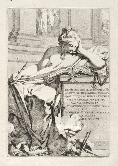 Suite di vasi: pagina del titolo da Jacques François Saly
