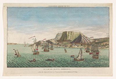 Vista su Capo di Buona Speranza in Sudafrica da Jacques Gabriel Huquier