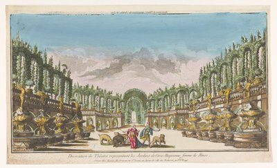 Veduta del giardino di Circe da Jacques Gabriel Huquier