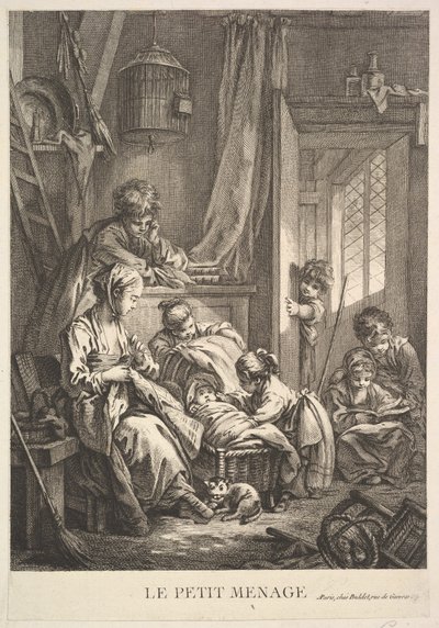 La piccola famiglia da Jacques Gabriel Huquier