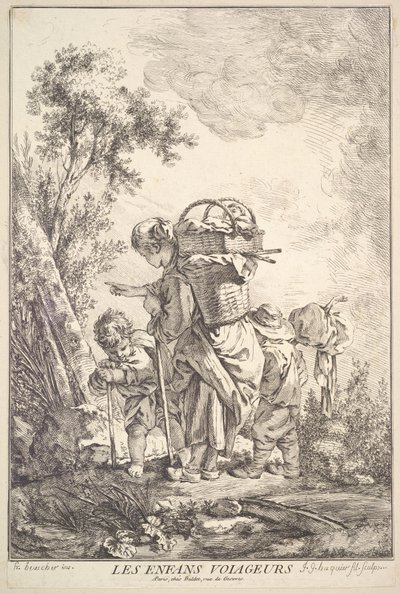 I Bambini Viaggiatori da Jacques Gabriel Huquier