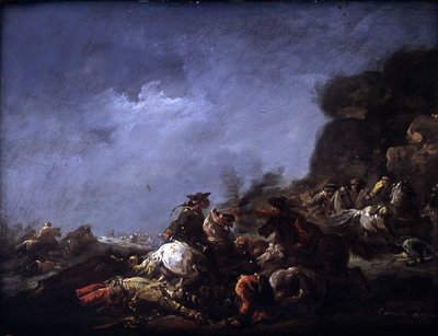 Scontro di cavalleria da Jacques Gamelin