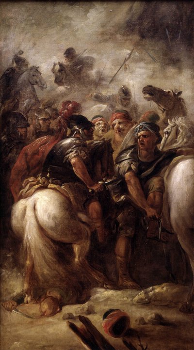 Scontro di cavalleria da Jacques Gamelin