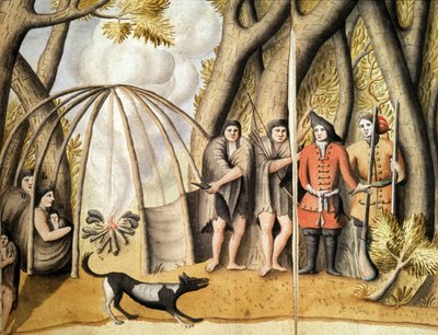 Gli indiani dello Stretto di Magellano da Jacques Gouin de Beauchesne