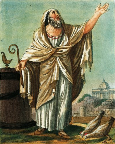 Augure, incisione dall