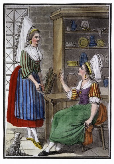Donne contadine della Normandia da Jacques Grasset de Saint Sauveur