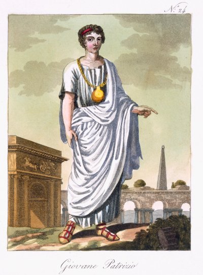 Un giovane patrizio, illustrazione da 