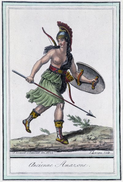 Antica Amazzone - in "Enciclopedia dei viaggi" di Grasset Saint Sauveur, edizione Parigi da Jacques Grasset de Saint Sauveur