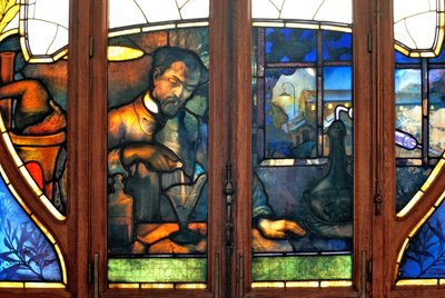 Nancy, Art Nouveau, Camera di Commercio e Industria, Vetrate di Jacques Gruber da Jacques Gruber
