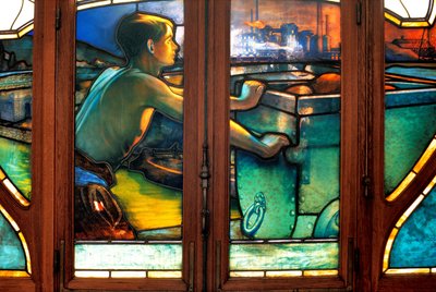 Nancy, Art Nouveau, Camera di Commercio e Industria, Vetrate di Jacques Gruber da Jacques Gruber