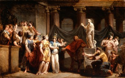 Il Tempio delle Arti Liberali, con la Città di Berna e Minerva, 1779 da Jacques Henri Sablet