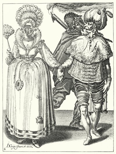 Mascherata da Jacques II de Gheyn