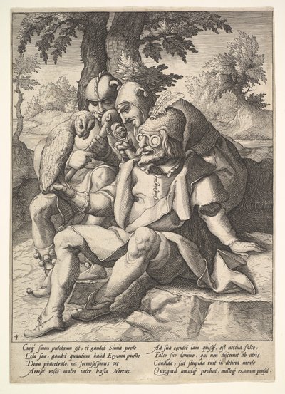 La saggezza degli sciocchi, da Sei Proverbi da Jacques II de Gheyn