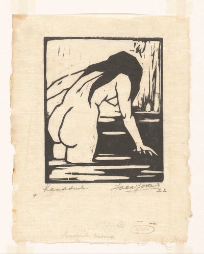 Donna che fa il bagno da Jacques Jeichienus Ottens (signed by artist)