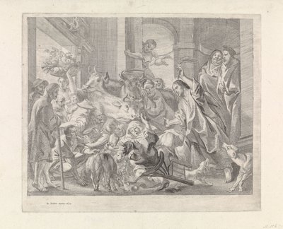 Cristo scaccia i mercanti dal tempio da Jacques Jordaens