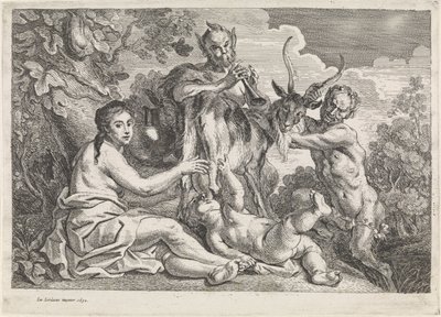 Il bambino Giove nutrito dalla capra Amaltea da Jacques Jordaens