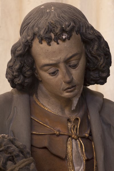 San Giovanni Evangelista (gesso dipinto) da Jacques Jubert