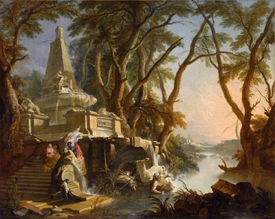 Paesaggio immaginario: Il fiume da Jacques Lajoue de