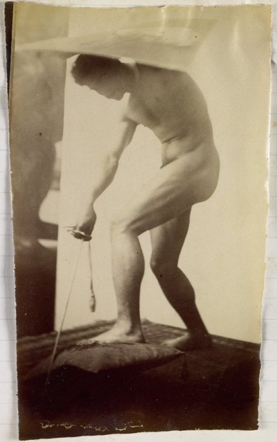 Studio di un modello maschile nudo nell