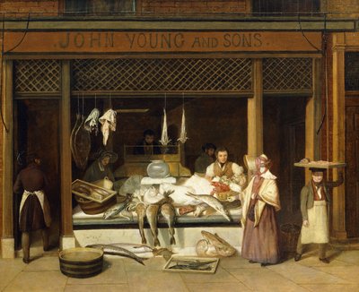 John Young e figli, i pescivendoli da Jacques Laurent Agasse