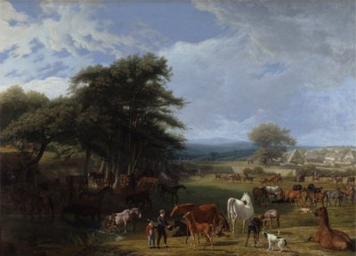 Scuderia di Lord Rivers, Stratfield Saye da Jacques Laurent Agasse