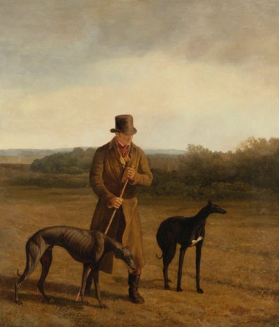 Ritratto di Lord Rivers con due levrieri, c.1825 da Jacques Laurent Agasse