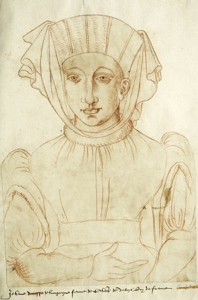 "Jehenne de Bourgongne moglie di Philippes de Valoys re di Francia", fol. 6 del Recueil d