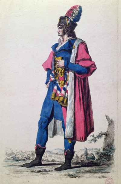 Costume di un rappresentante del popolo francese nel 1793, da 