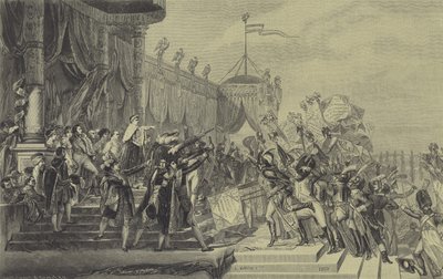 Napoleone distribuisce gli stendardi dell