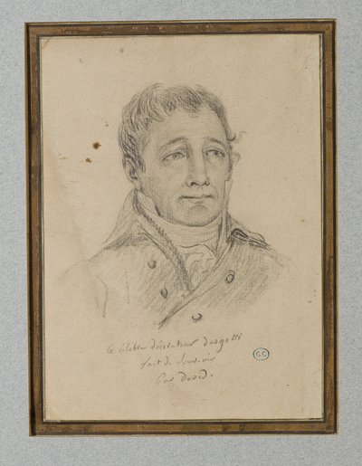 Ritratto di Ignace-Eugène-Marie Degotti, c.1815-25 da Jacques Louis (workshop of) David