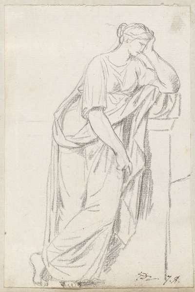 Una Musa dal sarcofago delle Muse da Jacques Louis David