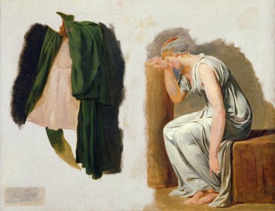 Una toga verde e Camille, studio per 