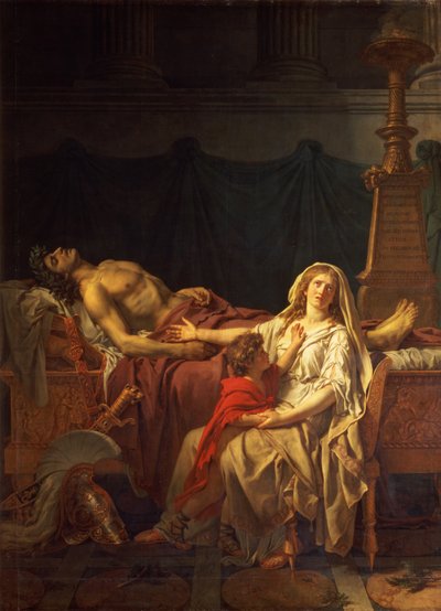 Andromaca piange Ettore da Jacques Louis David