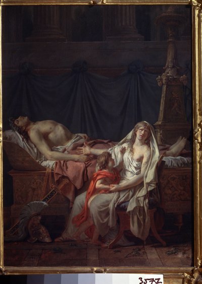 Andromaca piange Ettore da Jacques Louis David