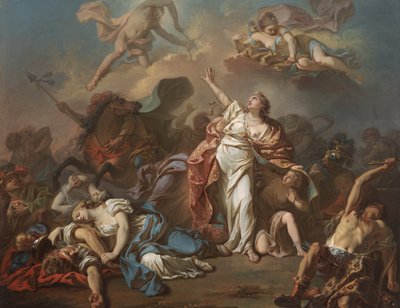 Apollo e Diana attaccano i figli di Niobe da Jacques Louis David