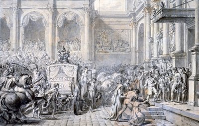 Arrivo al Municipio, 1805 da Jacques Louis David