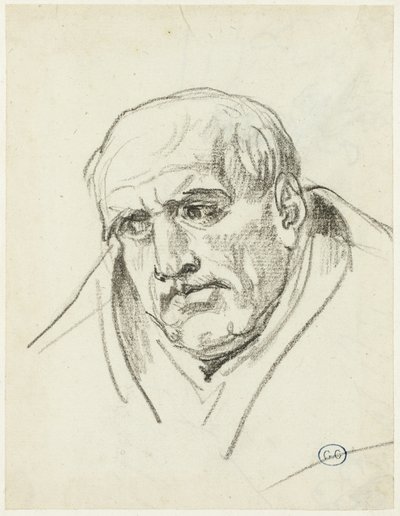 Busto di un uomo anziano da Jacques Louis David