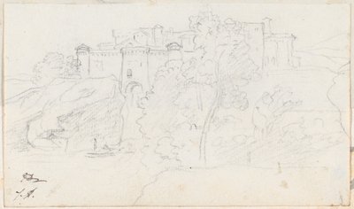 Castello su una collina da Jacques Louis David
