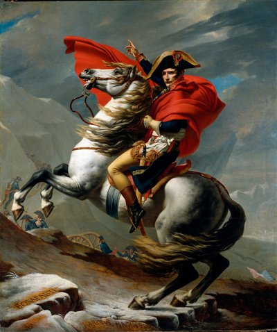 Ritratto equestre di Napoleone I Bonaparte da Jacques Louis David