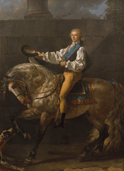 Ritratto equestre di Stanisław Kostka Potocki da Jacques Louis David