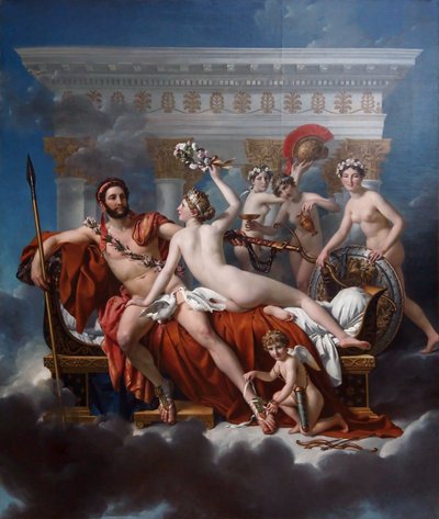 Francese: Mars désarmé par Vénus Marte disarmato da Venere da Jacques Louis David