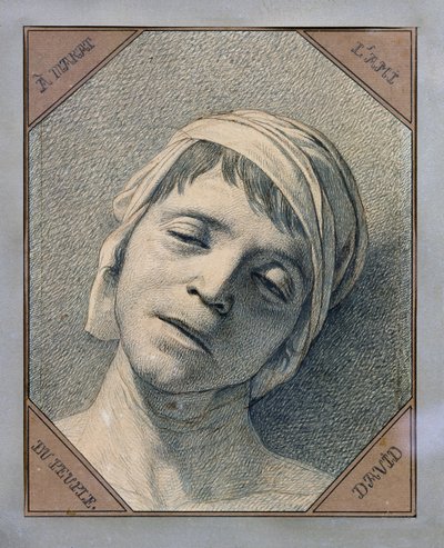 Testa di Marat da Jacques Louis David