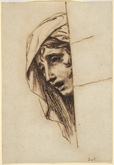 Testa di donna da Jacques Louis David