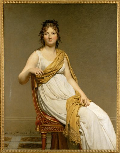 Henriette Verniac, nata Henriette Delacroix, figlia di Eugene ... da Jacques Louis David