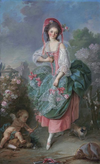 Mademoiselle Guimard nel ruolo di Terpsichore da Jacques Louis David