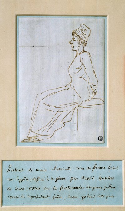 Maria Antonietta condotta alla tortura (1755 - 1793) da Jacques Louis David